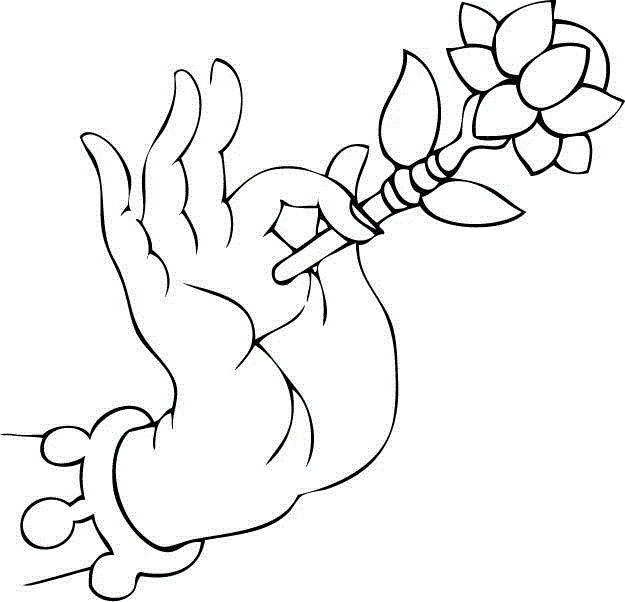 白描佛手，曼妙多姿,白描,佛手,上方,一只手,涵义,情态,手势,手姿,器物,爱好者们