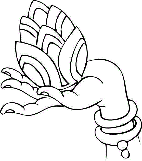 白描佛手，曼妙多姿,白描,佛手,上方,一只手,涵义,情态,手势,手姿,器物,爱好者们