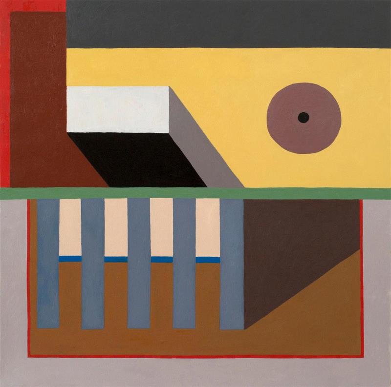 Nathalie Du Pasquier, Piano, 2018, oil on canvas,