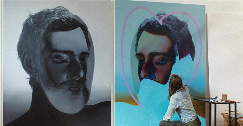 绘画丨她作品的粉色暴击，让人有点甜,绘画,粉色,手绘网,Mann,加拿大,肖像,上方,右上,本文,shouhui