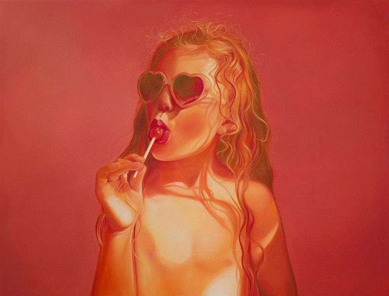 绘画丨她作品的粉色暴击，让人有点甜,绘画,粉色,手绘网,Mann,加拿大,肖像,上方,右上,本文,shouhui