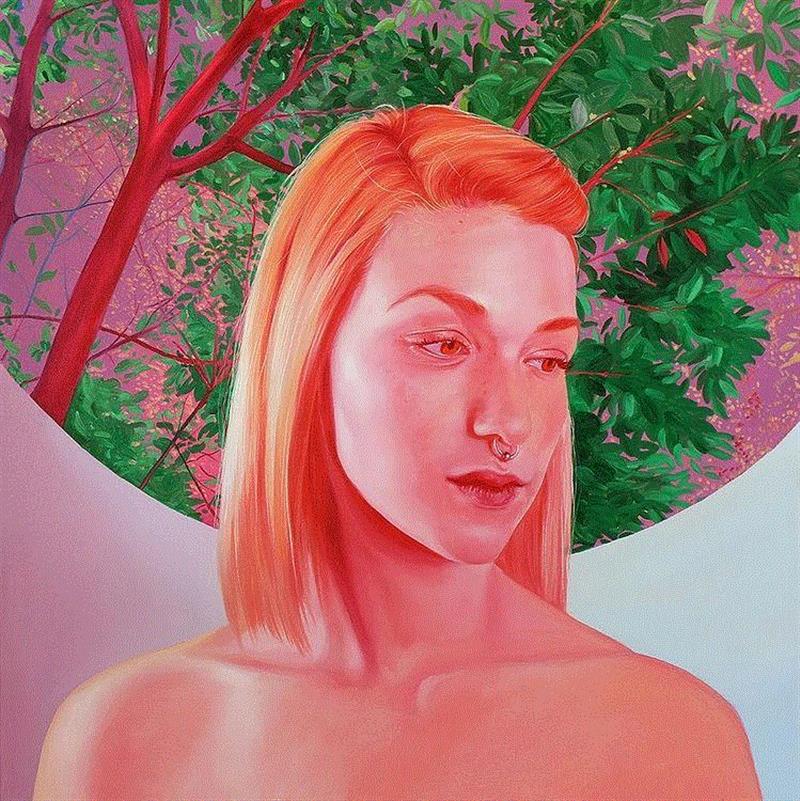 绘画丨她作品的粉色暴击，让人有点甜,绘画,粉色,手绘网,Mann,加拿大,肖像,上方,右上,本文,shouhui