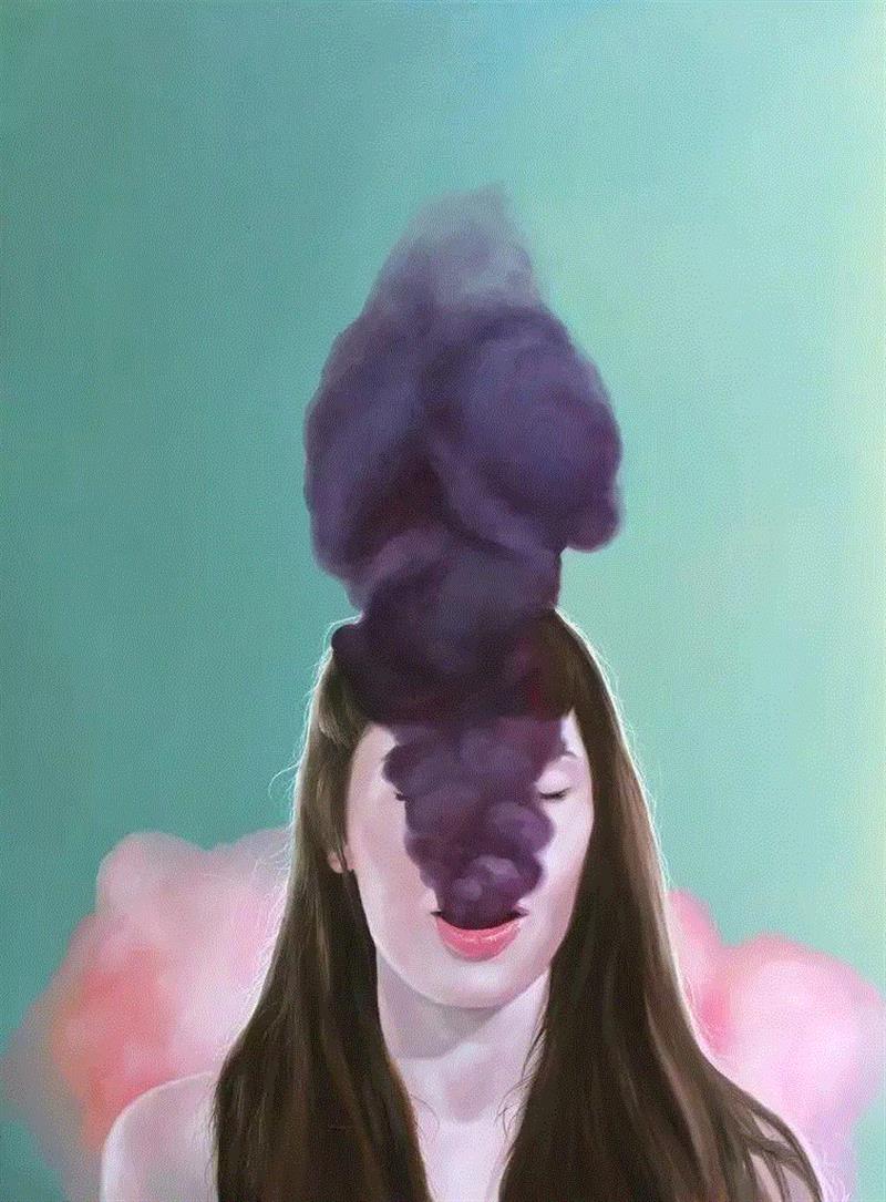 绘画丨她作品的粉色暴击，让人有点甜,绘画,粉色,手绘网,Mann,加拿大,肖像,上方,右上,本文,shouhui