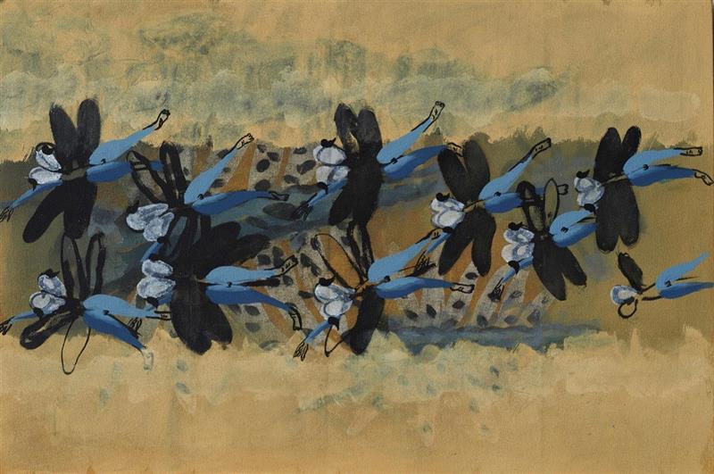 李山 | 阅读 No.3 | 亚麻布丙烯 | 64x116cm | 2015,展览 | 行走·观察——当代艺术群展,艺术群展,油画,郑在东,李山,尹朝阳,孙尧,李庆美,汪一,丙烯,com