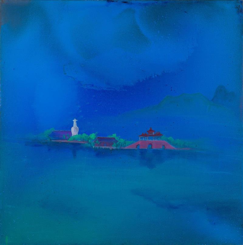 郑在东 | 瘦西湖 | 布面丙烯 | 200x200cm | 2014,展览 | 行走·观察——当代艺术群展,艺术群展,油画,郑在东,李山,尹朝阳,孙尧,李庆美,汪一,丙烯,com