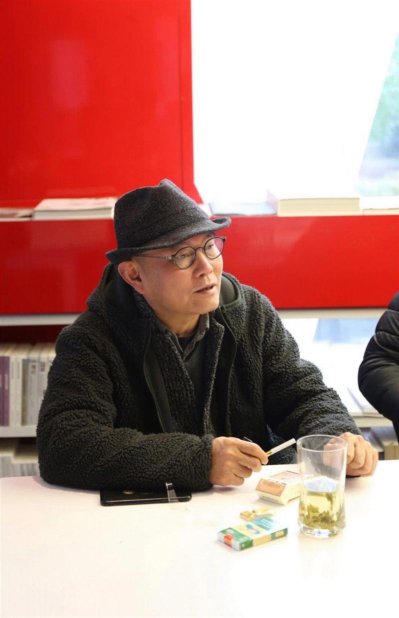 艺术家傅中望先生&nbsp;,@武汉·2020：傅中望个展筹备会议于合美术馆召开,傅中望,合美术馆,筹备会议,湖北美术馆,设计师,文献,鲁虹,冀少峰,书记,李和清