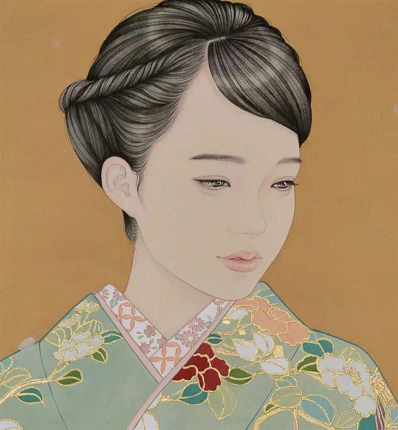 淡墨线条勾勒青春少女,少女,上方,日本,插画师,小编