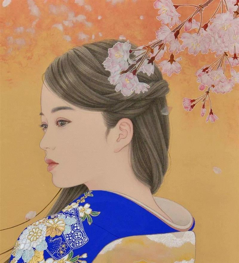 淡墨线条勾勒青春少女,少女,上方,日本,插画师,小编