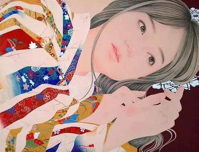 淡墨线条勾勒青春少女,少女,上方,日本,插画师,小编