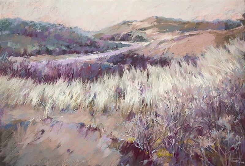 她15年离群索居，只为用一根粉笔打开全新人生，惊艳了世界！,粉笔,Olga,很多人,颜料,墙上,莫斯科艺术学院,色块,阁楼,黑板,节日