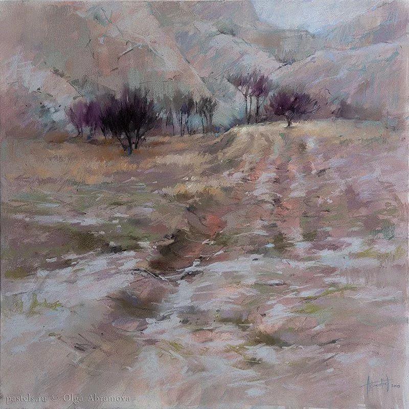 她15年离群索居，只为用一根粉笔打开全新人生，惊艳了世界！,粉笔,Olga,很多人,颜料,墙上,莫斯科艺术学院,色块,阁楼,黑板,节日