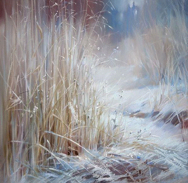 她15年离群索居，只为用一根粉笔打开全新人生，惊艳了世界！,粉笔,Olga,很多人,颜料,墙上,莫斯科艺术学院,色块,阁楼,黑板,节日