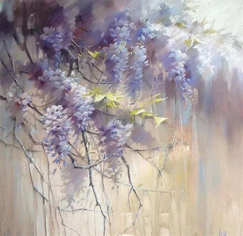 她15年离群索居，只为用一根粉笔打开全新人生，惊艳了世界！,粉笔,Olga,很多人,颜料,墙上,莫斯科艺术学院,色块,阁楼,黑板,节日