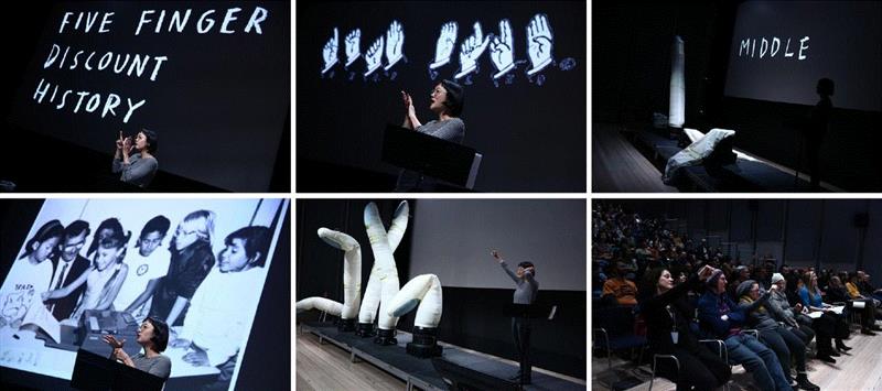 《Five Finger Discount History》于2018&nbsp;年惠特尼美术馆现场