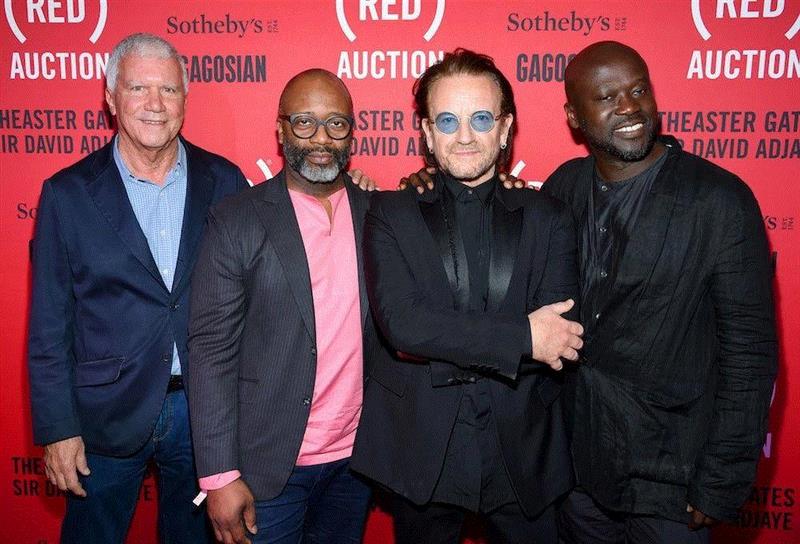 Larry Gagosian, Theaster Gates, Bono, and David Ad