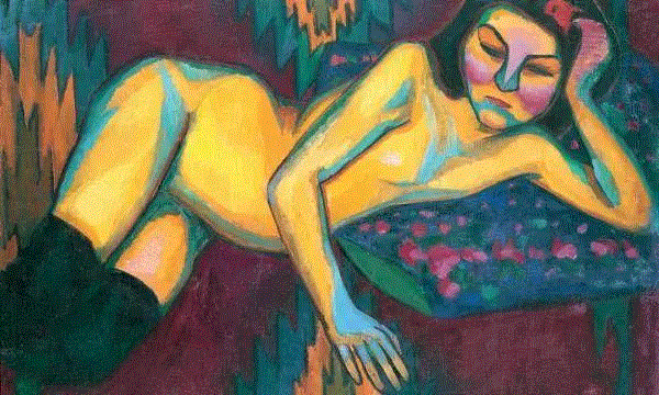 性感化和对抗性的黄色裸体, 1908年,她给丈夫戴绿帽,却点燃了新的艺术人生,画作挂进卢浮宫! 壹号收藏 今天,丈夫,卢浮宫,绿帽,艺术人生,壹号,索尼娅,德劳,巴黎,罗伯特,服装