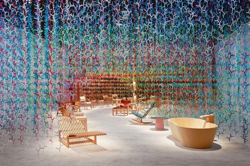 色彩丨用100种颜色做设计，是怎样一种惊艳？,颜色,装置,Emmanuelle,FURLA,花卉,图案,色调,树木,立方体,Moureaux