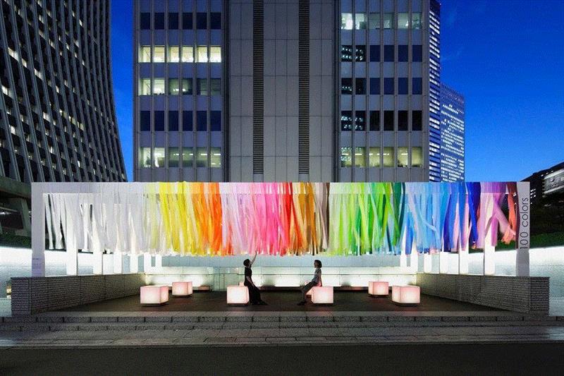 色彩丨用100种颜色做设计，是怎样一种惊艳？,颜色,装置,Emmanuelle,FURLA,花卉,图案,色调,树木,立方体,Moureaux