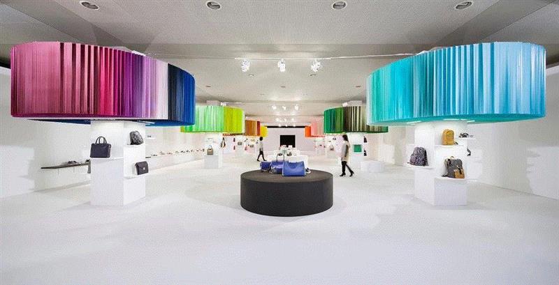 色彩丨用100种颜色做设计，是怎样一种惊艳？,颜色,装置,Emmanuelle,FURLA,花卉,图案,色调,树木,立方体,Moureaux