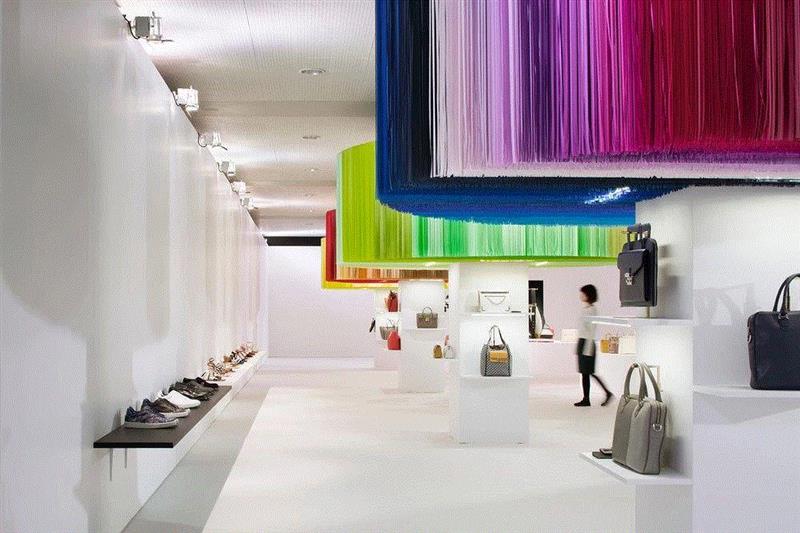 色彩丨用100种颜色做设计，是怎样一种惊艳？,颜色,装置,Emmanuelle,FURLA,花卉,图案,色调,树木,立方体,Moureaux