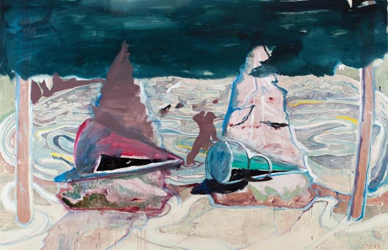 赵洋 Zhao Yang|罗马是个湖 180119 Roma Is a Lake 180119|布面