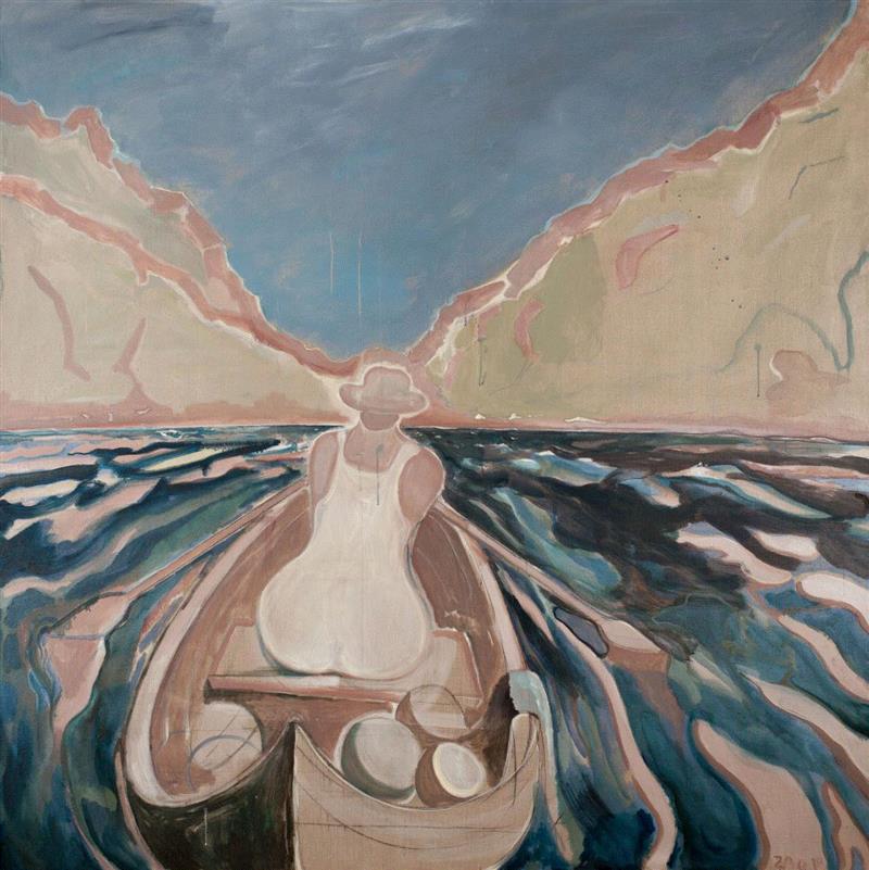 赵洋 Zhao Yang|罗马是个湖 180806 Roma Is a Lake 180806|布面