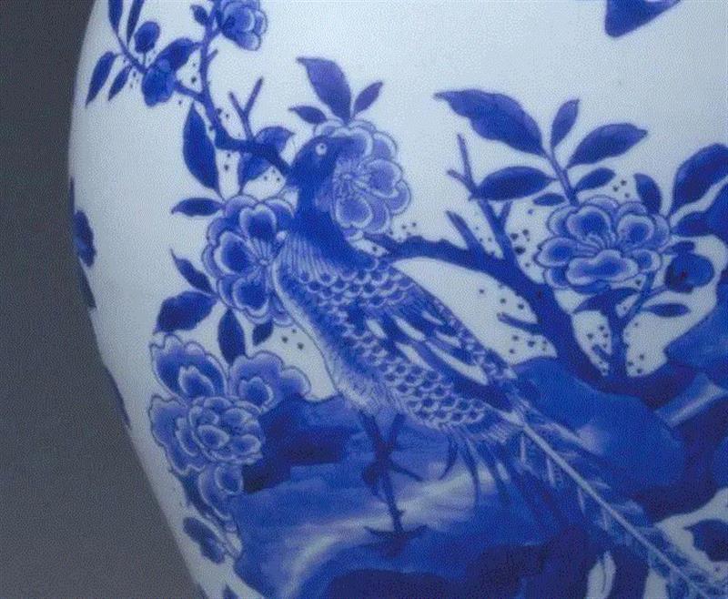 雉鸡牡丹纹凤尾尊局部,看牡丹纹识别瓷器年代？你也可以！,牡丹纹,瓷器,牡丹,器物,纹饰,青花,故宫博物院,花瓣,西夏,元代