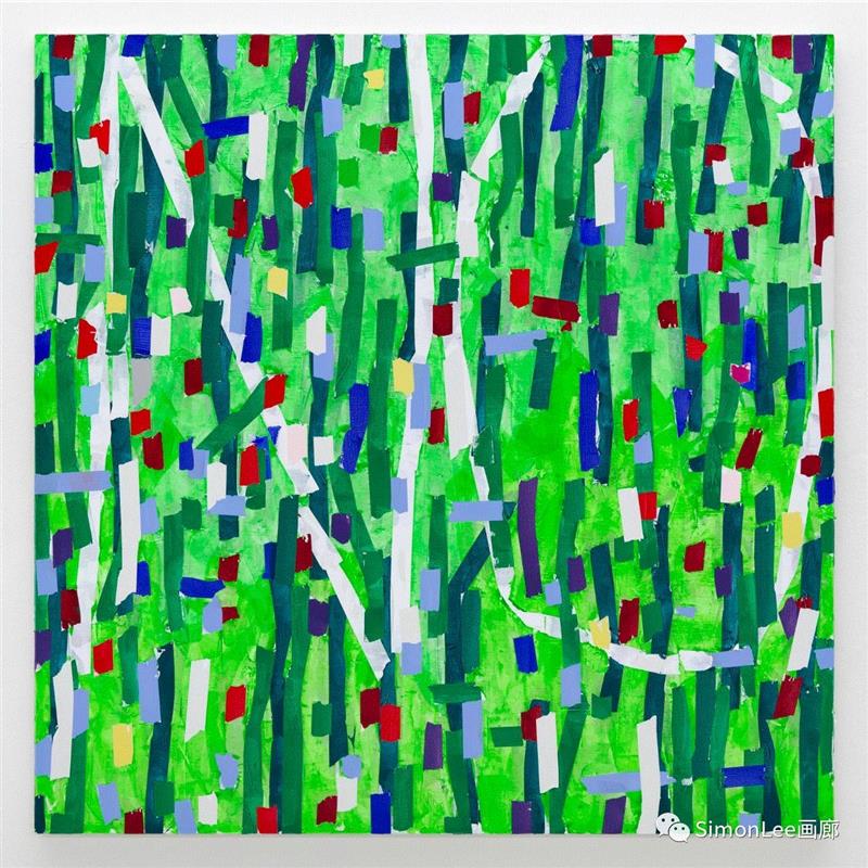 海莫·佐伯尼格,无题,2018年,布面油彩,200 x 200 cm,2019香港巴塞尔|艺术家海莫·佐伯尼格:抽象的过程,香港,巴塞尔,海莫·佐伯,尼格,佐伯尼格,海莫,奥地利,Lee,手势,形式主义