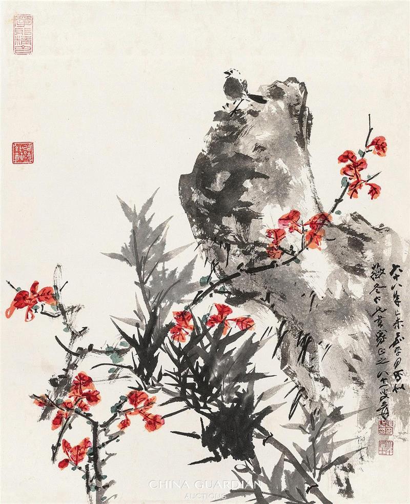 Lot 311,【嘉德四季53期】“名家墨缘”专场(一),名家,嘉德,墨缘,cmRMB,图纸,镜心,黄胄,纸本,书画,张大千