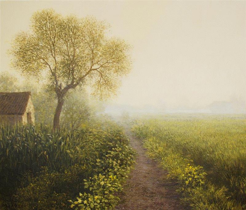 在画里品味江南水乡,江南水乡,江南,孙家珮,油画,粮仓,水乡,八号桥,游人,苏轼,流光