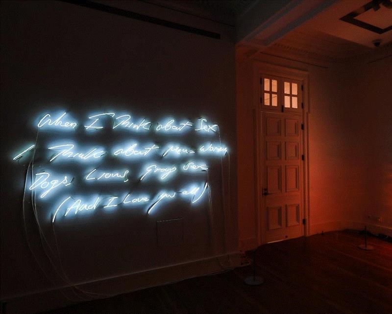 翠西·艾敏《当我想起性我会想起男人 — 女人、狗、狮子、团体性交(及我爱你们全部)》,现场直击:乔治·迈克尔艺术珍藏现正于佳士得上海艺术空间展出,佳士得,乔治·迈克尔,迈克尔,英国,音乐,珍藏展,乐坛,翠西,艾敏,诺布尔