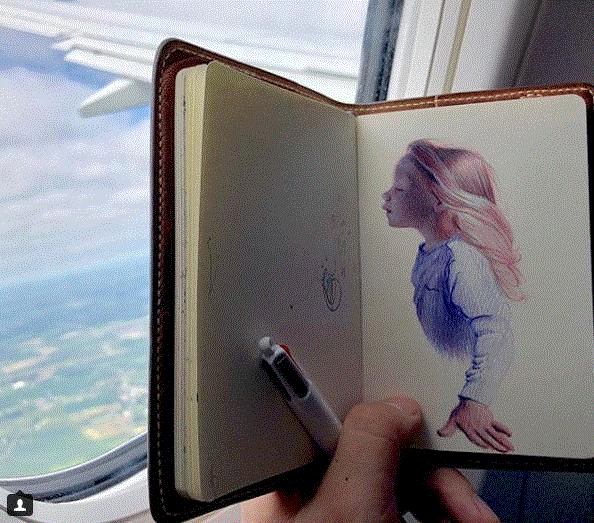 出门旅行,一个速写本足以!,速写本,素描,人物,肖像,油画,习作,颜色,圆珠笔,草图,静物