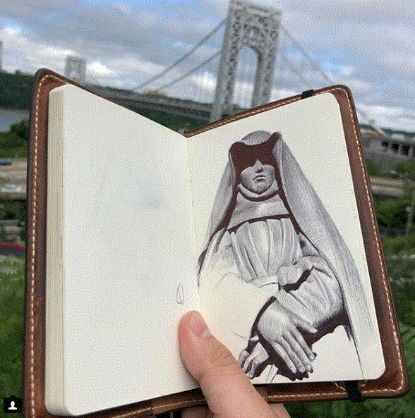 出门旅行,一个速写本足以!,速写本,素描,人物,肖像,油画,习作,颜色,圆珠笔,草图,静物