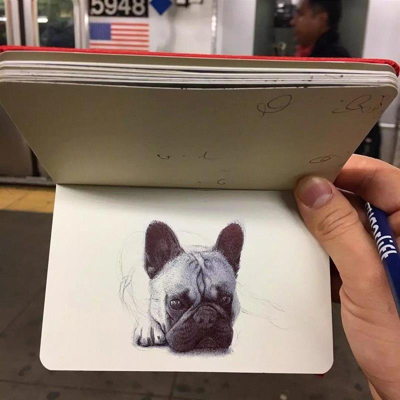 出门旅行,一个速写本足以!,速写本,素描,人物,肖像,油画,习作,颜色,圆珠笔,草图,静物