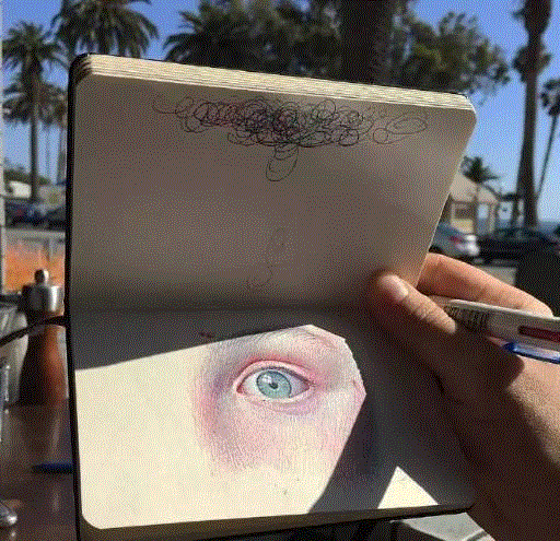 出门旅行,一个速写本足以!,速写本,素描,人物,肖像,油画,习作,颜色,圆珠笔,草图,静物