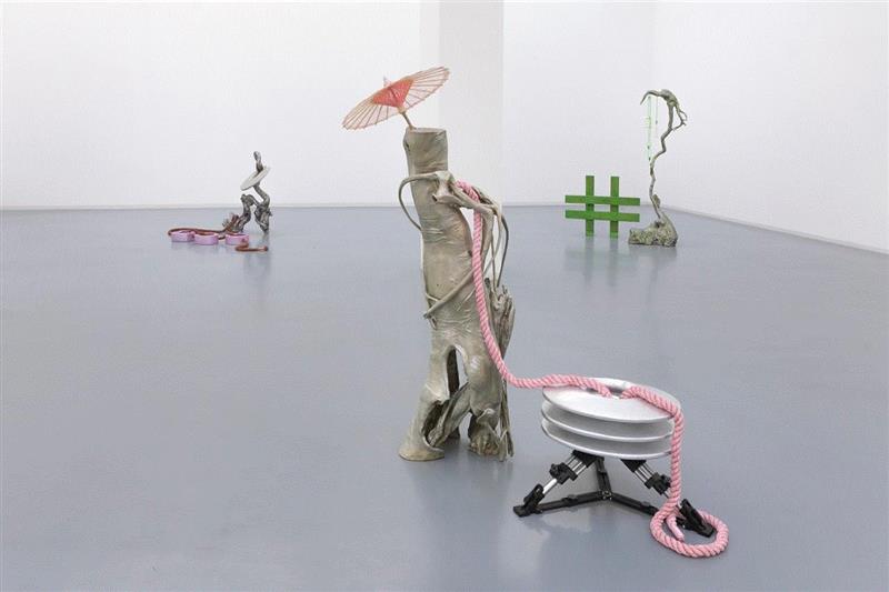 现场 | 关小个展 @ Bonner Kunstverein,小个展,Detail,玻璃钢,丙烯,农业,纪录片,窗户,麻绳,关小,雕塑