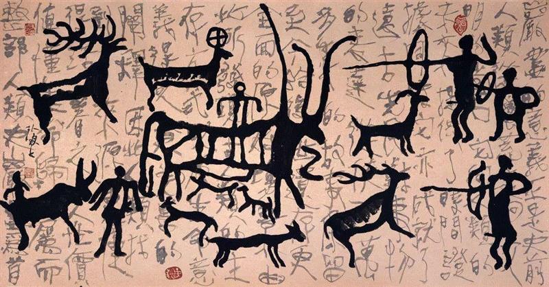 新展 | 诞生记——海上岩画巡回展,岩画,书法,汉字,宁波美术馆3号,李龙策,何光顺,杨振伟,李勇统,汪治华,河夫