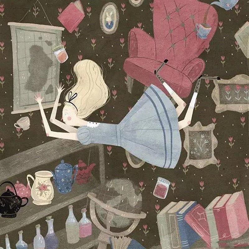 清新小插画就是不一样,人和作品一样靓!,插画,美女,Taryn,Knight,插画师,美女插画师,童趣,女生,魔幻,耳朵