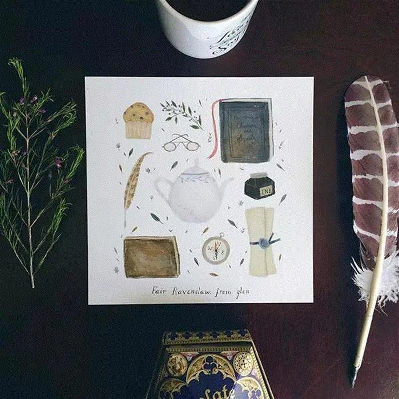 清新小插画就是不一样,人和作品一样靓!,插画,美女,Taryn,Knight,插画师,美女插画师,童趣,女生,魔幻,耳朵