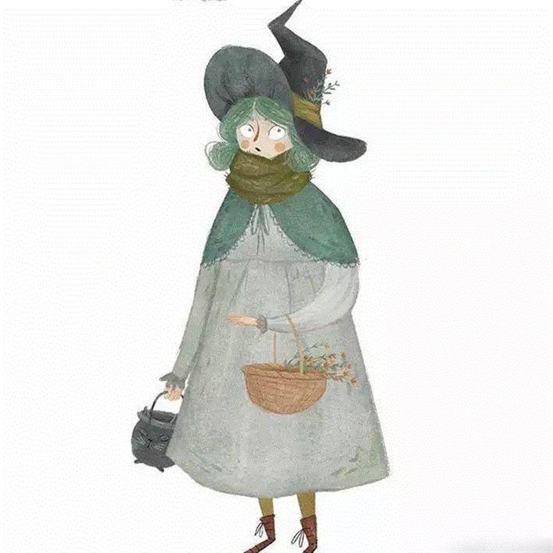 清新小插画就是不一样,人和作品一样靓!,插画,美女,Taryn,Knight,插画师,美女插画师,童趣,女生,魔幻,耳朵