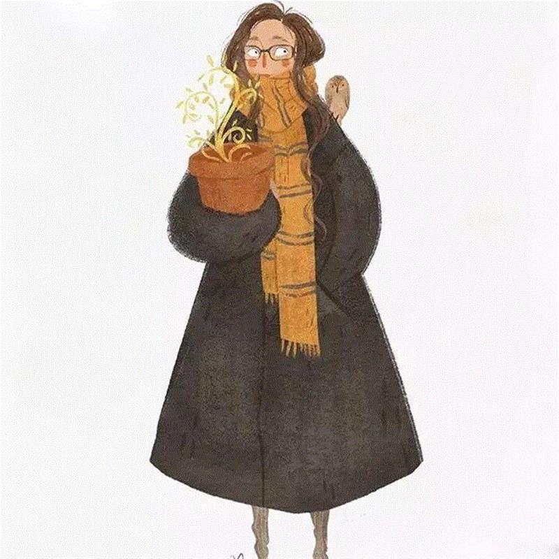 清新小插画就是不一样,人和作品一样靓!,插画,美女,Taryn,Knight,插画师,美女插画师,童趣,女生,魔幻,耳朵