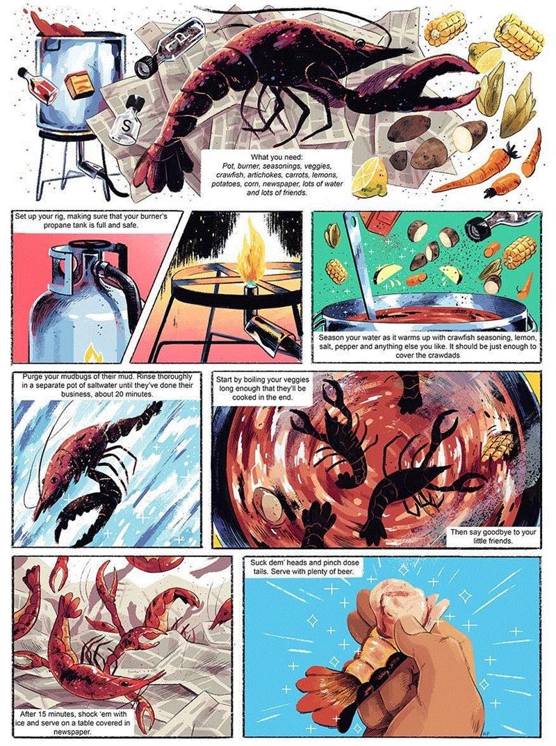 插画丨色彩与想象 都恰如其分,插画,上方,右上,Fewell,三只猫,布鲁克林,媒体,插图,眼球,豆腐丝