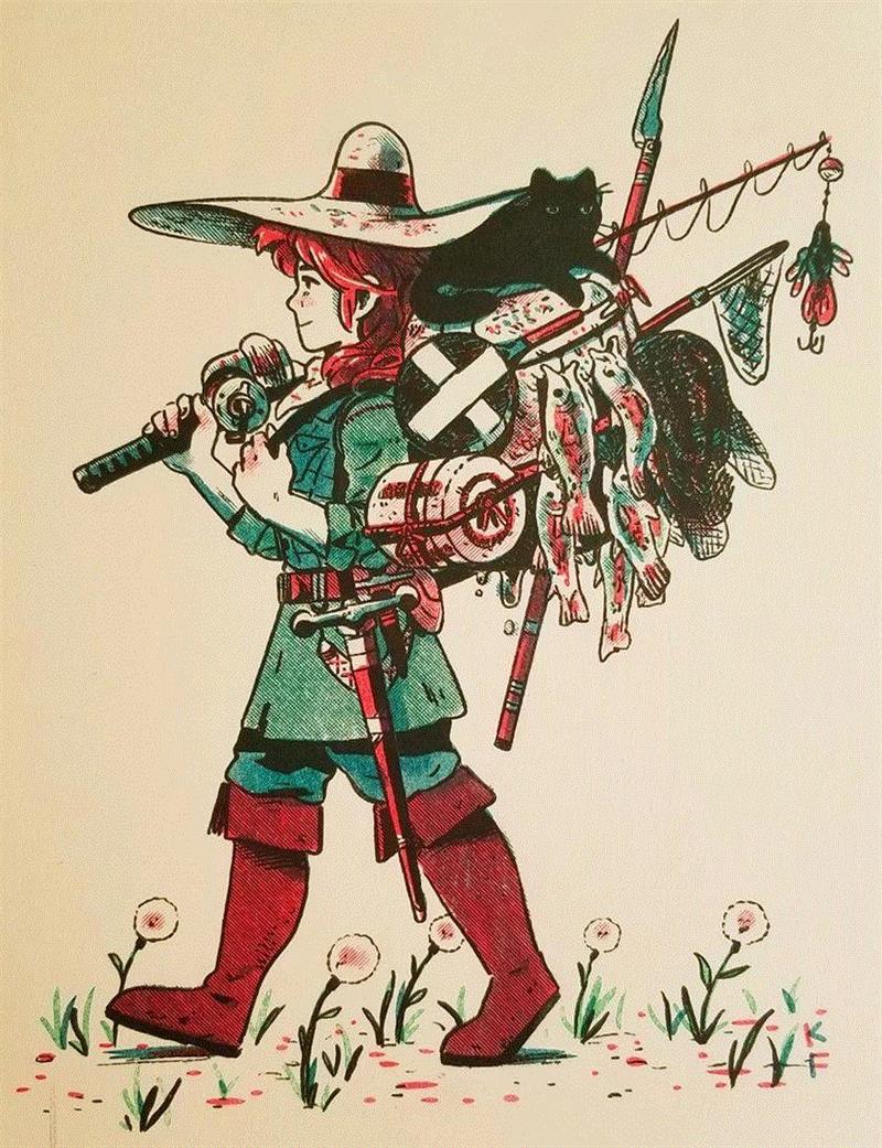 插画丨色彩与想象 都恰如其分,插画,上方,右上,Fewell,三只猫,布鲁克林,媒体,插图,眼球,豆腐丝