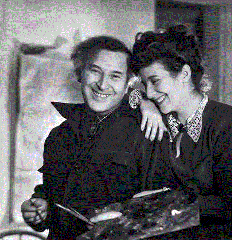 夏加尔与妻子贝拉,马克·夏加尔丨他的画里，藏着爱情,俄罗斯,Chagall,巴黎画派,夏加尔,马克·夏加尔,现代主义,犹太,Lex 