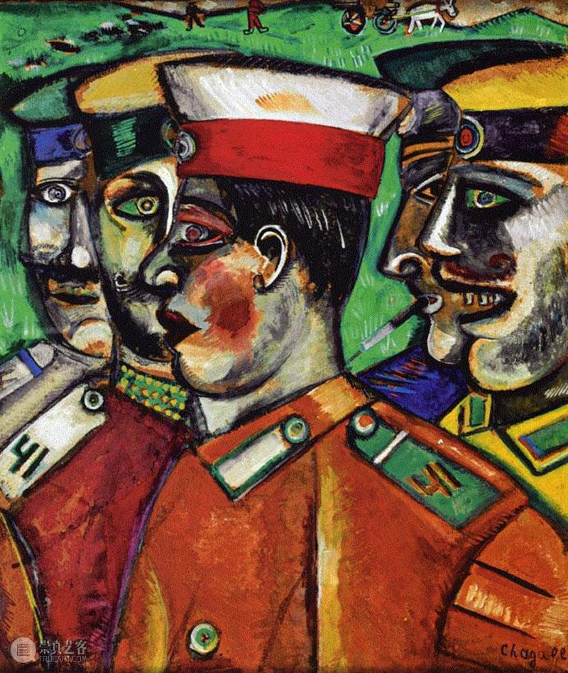 马克·夏加尔，士兵,马克·夏加尔丨他的画里，藏着爱情,俄罗斯,Chagall,巴黎画派,夏加尔,马克·夏加尔,现代主义,犹太,Lex 