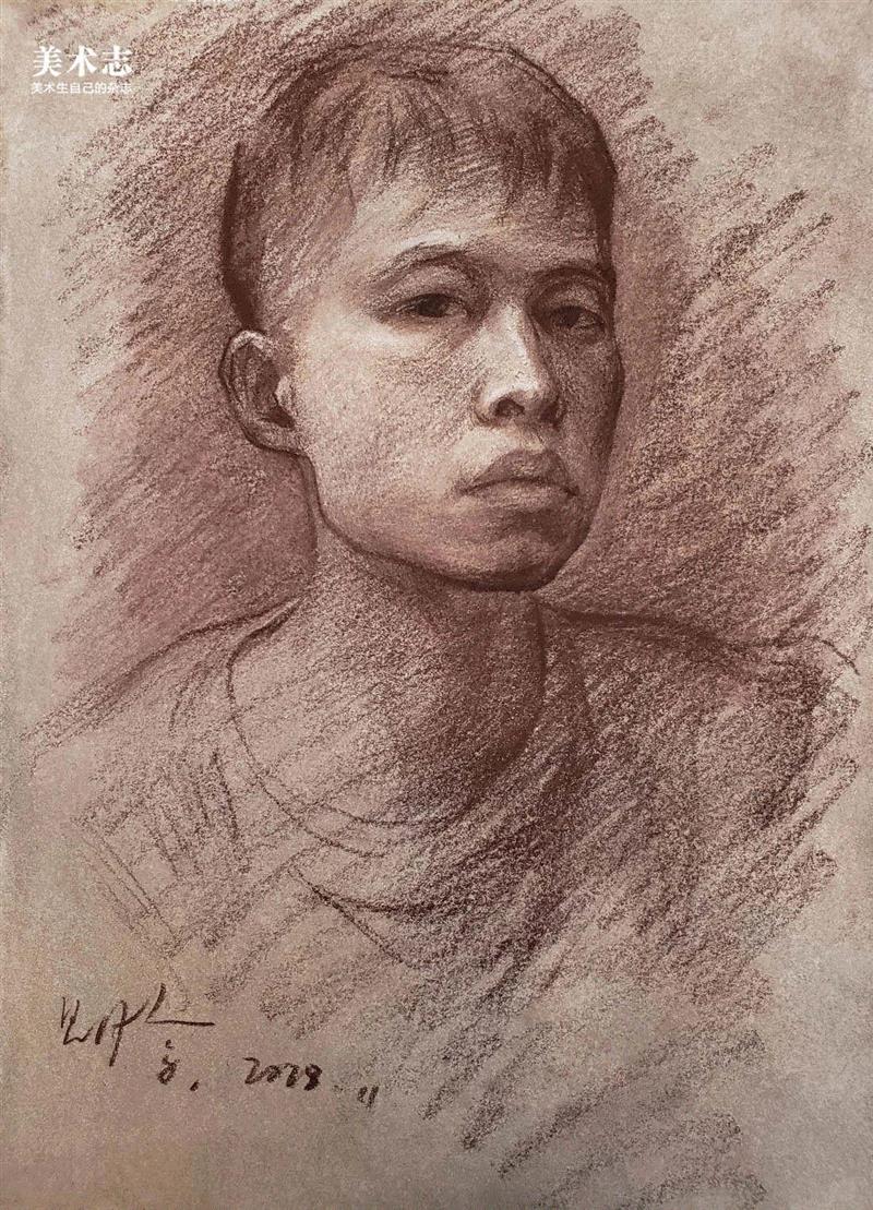 他应该是学院里最野的野路子！ —— 黄见晗,学院里,路子,小志,黄老师,素描,考前,美院,国美,肖像,MEISHUZHI
