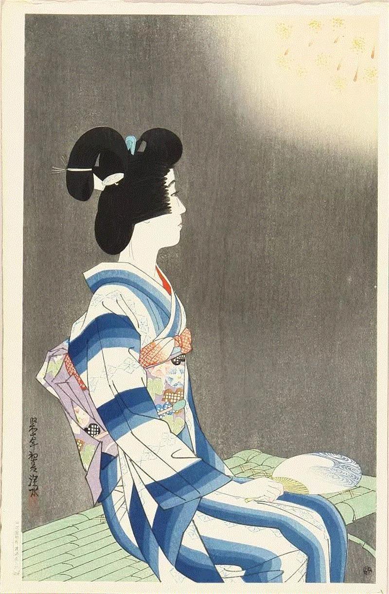 伊东深水绘画中的日本女性之美 中国美术精选 崇真艺客