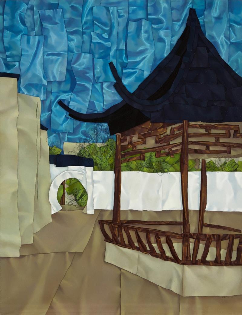 齐新 解读·江南园林之二 布面油画 130×100cm 2013.jpg