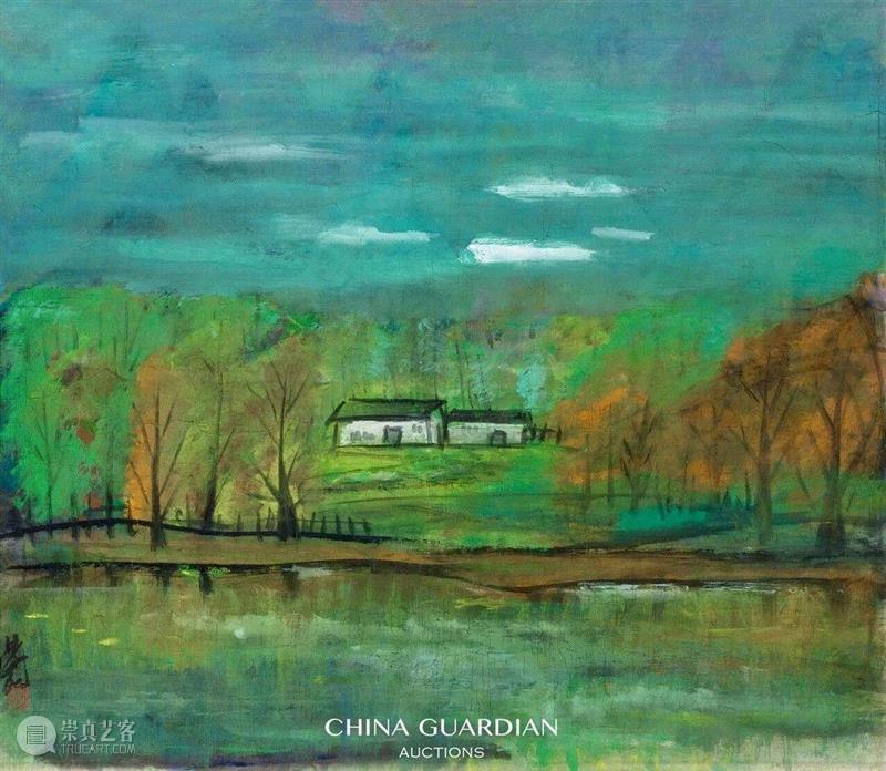 【嘉德秋拍】东西交融 诗意生命：林风眠《仕女》及《秋景》,林风眠,仕女,秋景,嘉德,绘画,中西,人物,西洋画,镜心,设色纸本