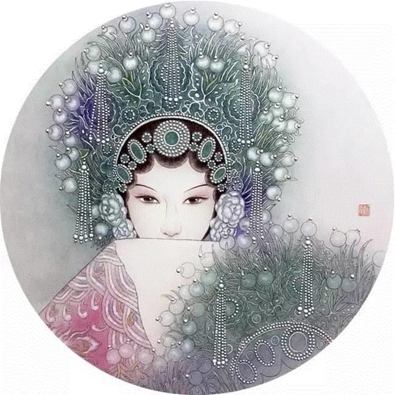 绘画丨她的工笔重彩画作，惊艳了世人,绘画,工笔重彩,女性,颜色,美的,付洛红,河南省,工笔,眼神,纹样